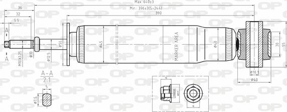 Open Parts SAB8047.32 - Shock Absorber autospares.lv