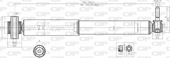 Open Parts SAB8057.32 - Shock Absorber autospares.lv