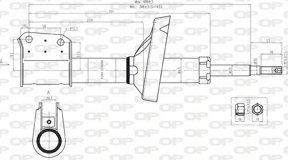Open Parts SAB8069.11 - Shock Absorber autospares.lv