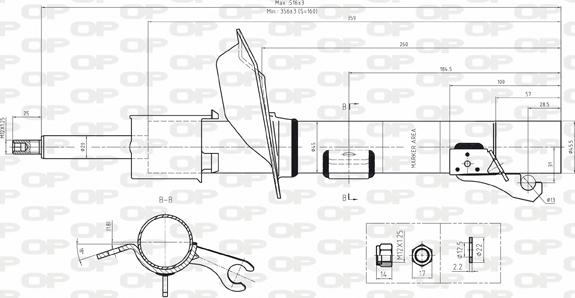 Open Parts SAB8064.31 - Shock Absorber autospares.lv