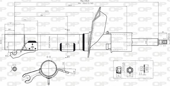 Open Parts SAB8060.31 - Shock Absorber autospares.lv