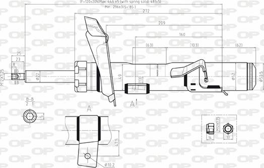 Open Parts SAB8061.31 - Shock Absorber autospares.lv