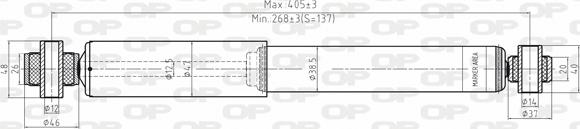 Open Parts SAB8004.32 - Shock Absorber autospares.lv