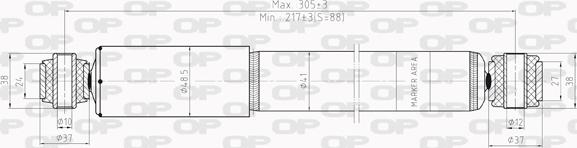 Open Parts SAB8007.32 - Shock Absorber autospares.lv