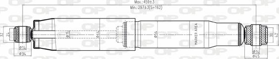 Open Parts SAB8018.32 - Shock Absorber autospares.lv