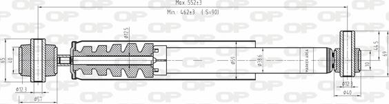 Open Parts SAB8081.32 - Shock Absorber autospares.lv