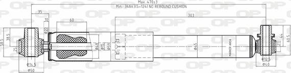 Open Parts SAB8082.32 - Shock Absorber autospares.lv