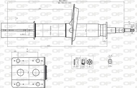 Open Parts SAB8039.11 - Shock Absorber autospares.lv