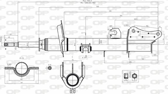 Open Parts SAB8034.32 - Shock Absorber autospares.lv