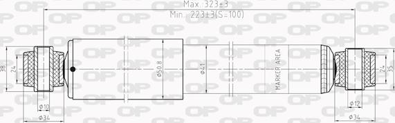 Open Parts SAB8020.32 - Shock Absorber autospares.lv