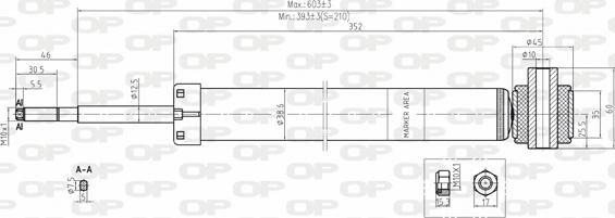 Open Parts SAB8079.32 - Shock Absorber autospares.lv