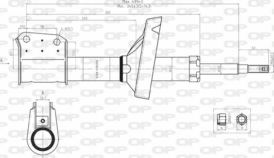 Open Parts SAB8074.31 - Shock Absorber autospares.lv