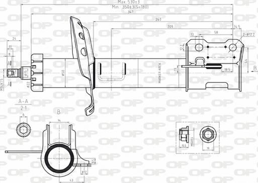 Open Parts SAB8075.31 - Shock Absorber autospares.lv