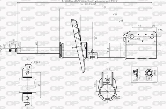 Open Parts SAB8196.31 - Shock Absorber autospares.lv