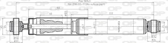 Open Parts SAB8191.32 - Shock Absorber autospares.lv