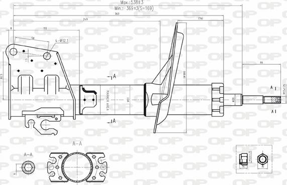 Open Parts SAB8144.31 - Shock Absorber autospares.lv