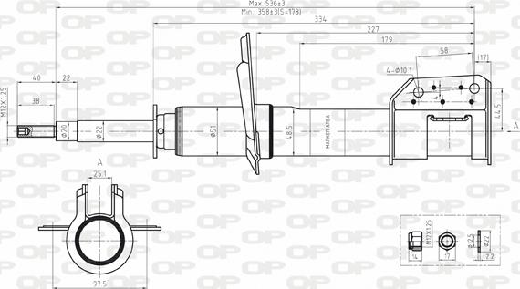 Open Parts SAB8145.31 - Shock Absorber autospares.lv