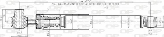 Open Parts SAB8156.32 - Shock Absorber autospares.lv