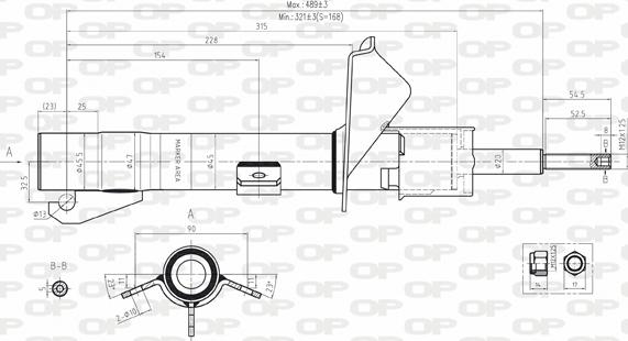 Open Parts SAB8150.31 - Shock Absorber autospares.lv