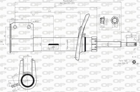 Open Parts SAB8151.31 - Shock Absorber autospares.lv