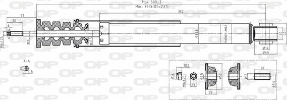 Open Parts SAB8168.32 - Shock Absorber autospares.lv