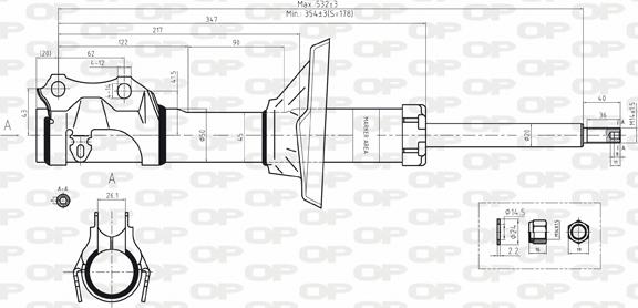 Open Parts SAB8167.31 - Shock Absorber autospares.lv