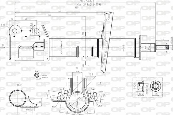 Open Parts SAB8101.31 - Shock Absorber autospares.lv