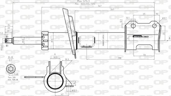 Open Parts SAB8107.31 - Shock Absorber autospares.lv