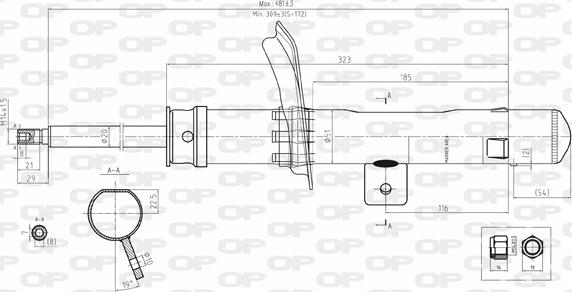 Open Parts SAB8111.31 - Shock Absorber autospares.lv