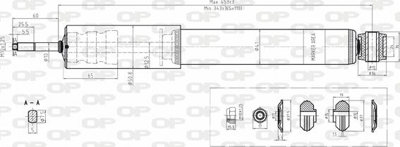 Open Parts SAB8188.12 - Shock Absorber autospares.lv