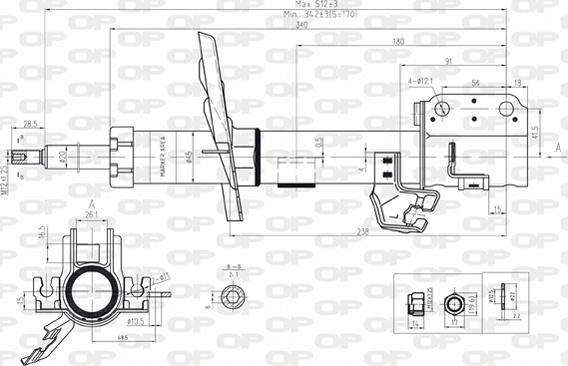 Open Parts SAB8174.31 - Shock Absorber autospares.lv