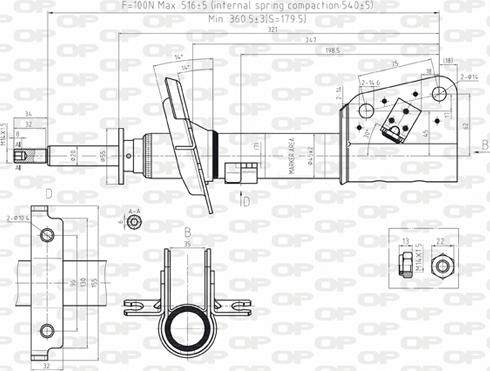 Open Parts SAB8173.31 - Shock Absorber autospares.lv