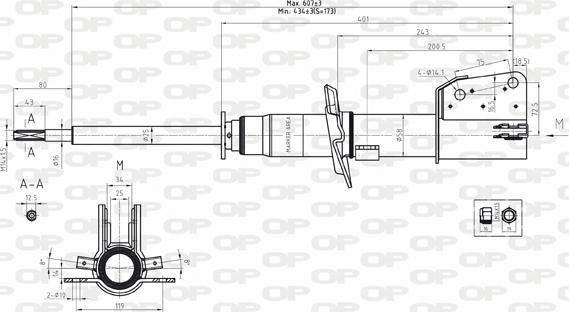 Open Parts SAB8177.31 - Shock Absorber autospares.lv