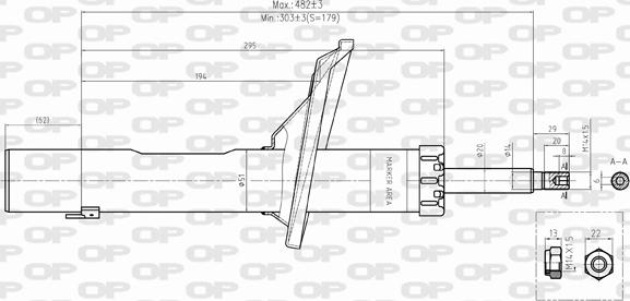 Open Parts SAB8395.11 - Shock Absorber autospares.lv