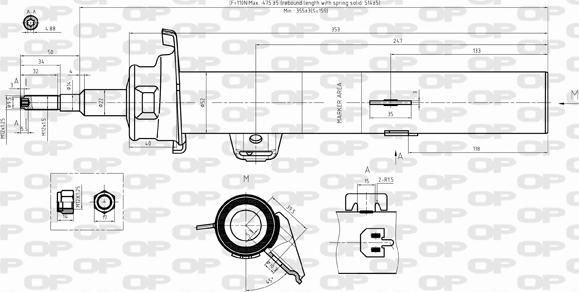 Open Parts SAB8398.31 - Shock Absorber autospares.lv