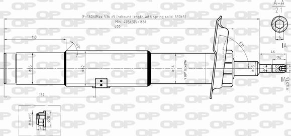 Open Parts SAB8343.31 - Shock Absorber autospares.lv