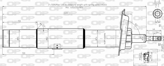 Open Parts SAB8342.31 - Shock Absorber autospares.lv