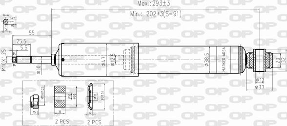 Open Parts SAB8356.11 - Shock Absorber autospares.lv