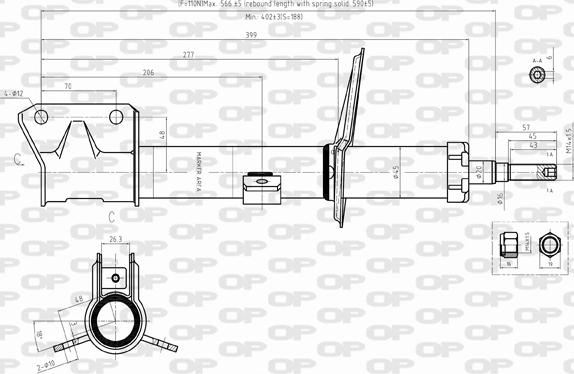 Open Parts SAB8358.31 - Shock Absorber autospares.lv