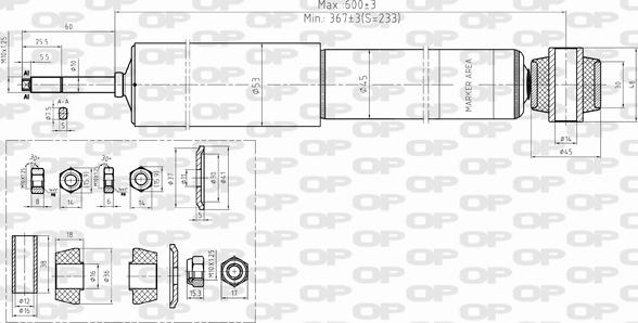 Open Parts SAB8353.32 - Shock Absorber autospares.lv