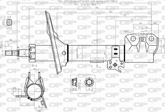 Open Parts SAB8310.31 - Shock Absorber autospares.lv