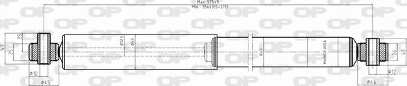 Open Parts SAB8317.32 - Shock Absorber autospares.lv