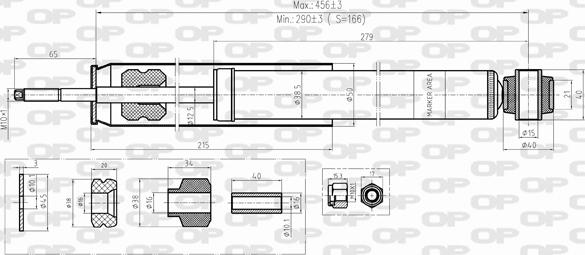 Open Parts SAB8389.32 - Shock Absorber autospares.lv