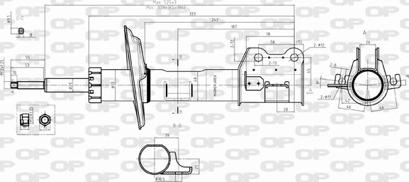 Open Parts SAB8385.31 - Shock Absorber autospares.lv