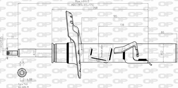 Open Parts SAB8386.31 - Shock Absorber autospares.lv