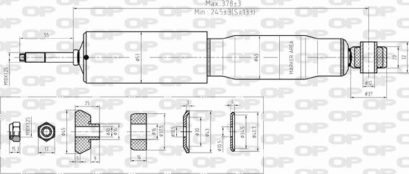 Open Parts SAB8380.31 - Shock Absorber autospares.lv