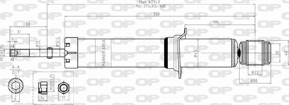 Open Parts SAB8336.32 - Shock Absorber autospares.lv