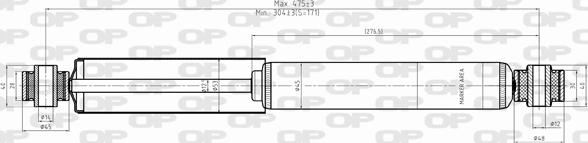 Open Parts SAB8338.32 - Shock Absorber autospares.lv