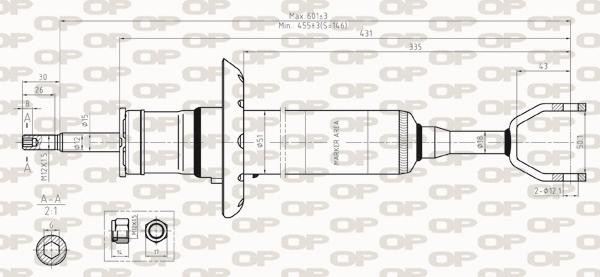 Open Parts SAB8324.31 - Shock Absorber autospares.lv