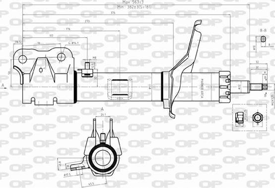 Open Parts SAB8326.31 - Shock Absorber autospares.lv